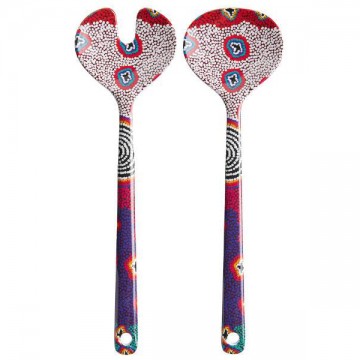 Aboriginal Art | Salad Servers | Ruth Stewart